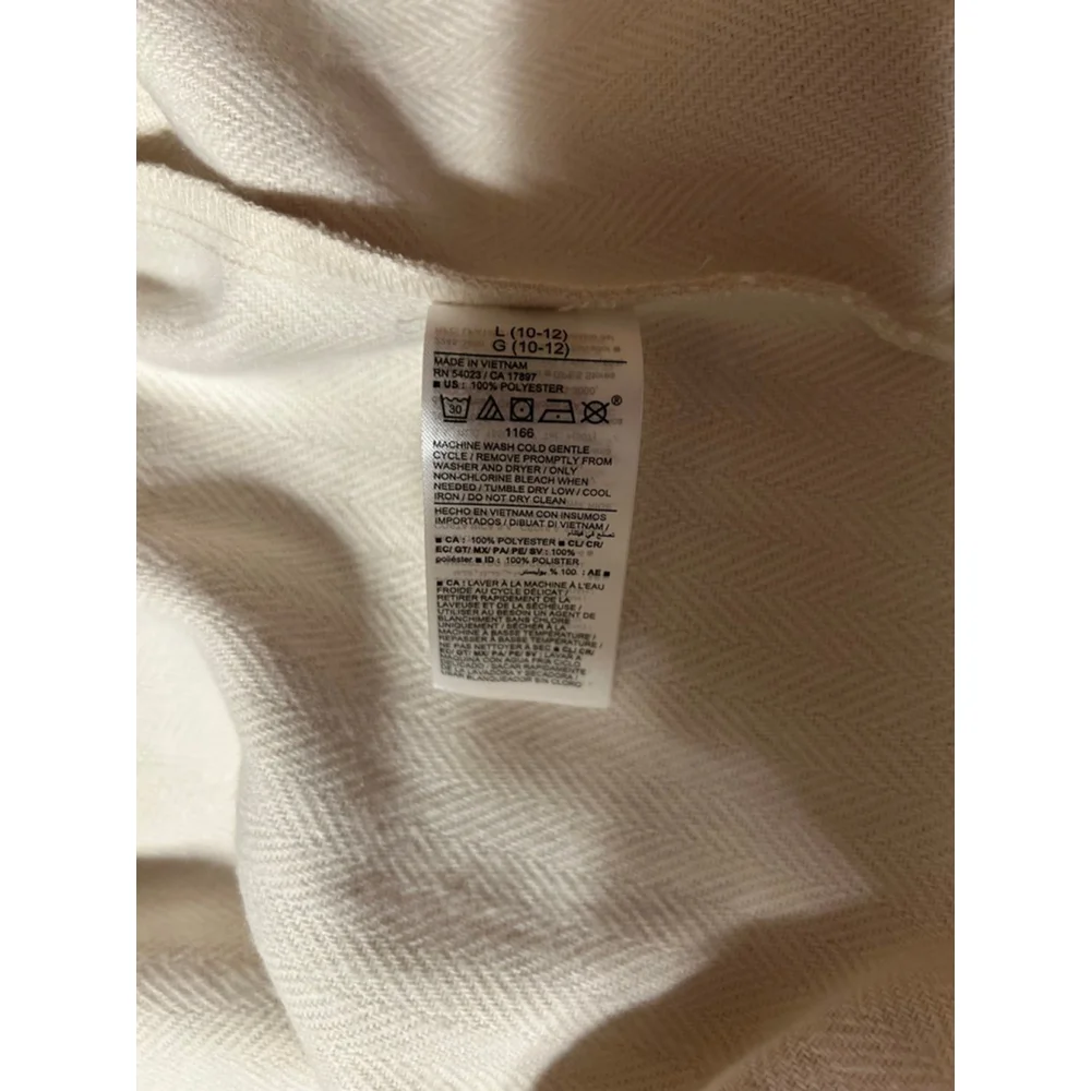 Old Navy Beige Girl’s Button-Up Shackle Jacket Size L (10-12)